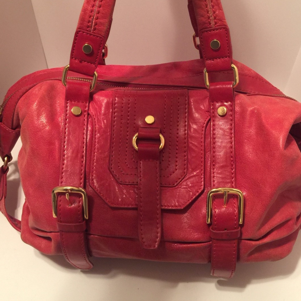 SOLD *** The Sak Red Leather Handbag